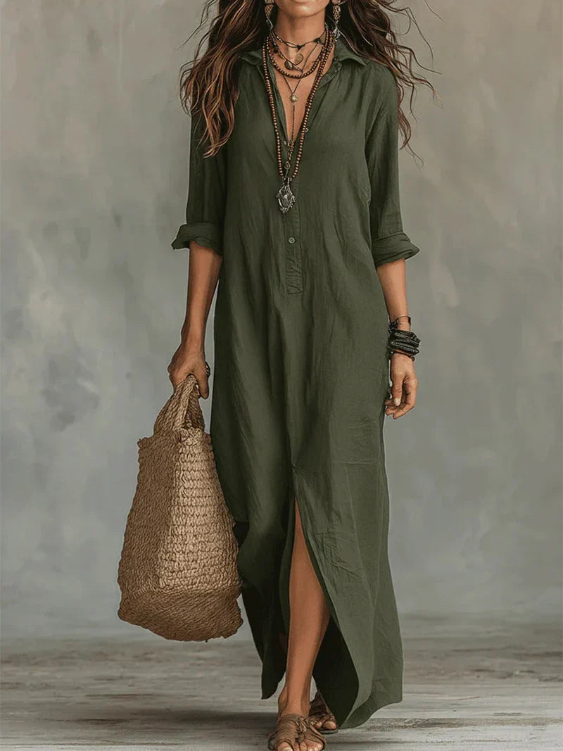 WILLOW | Robe maxi sans effort à la silhouette flatteuse, polyvalente pour le quotidien Fischner Berlin