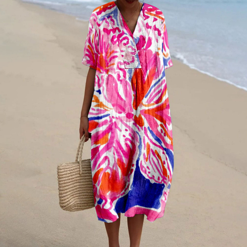 Amara™ | Robe d'Été Tie & Dye aux Couleurs Éclatantes Maison Liore