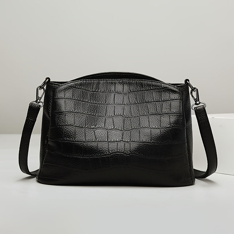 Le charme raffiné de Vivienne | Sac à bandoulière en cuir de crocodile SELUNE