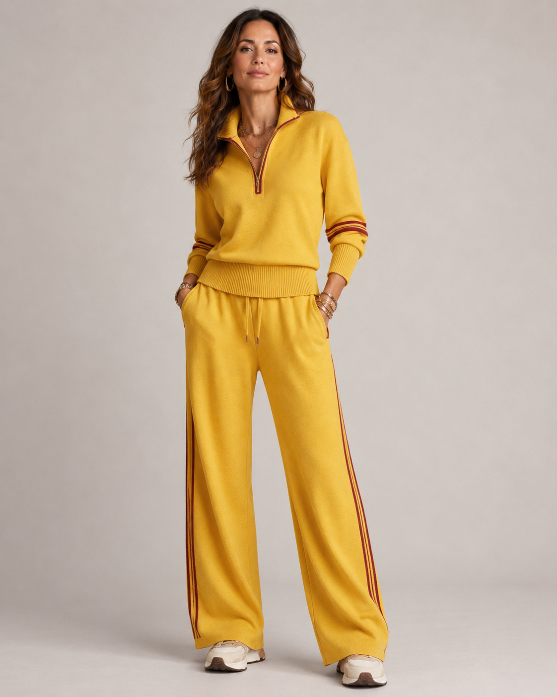 FRESH LABEL | Serena - Ensemble pull zippé Fresh Label Amsterdam