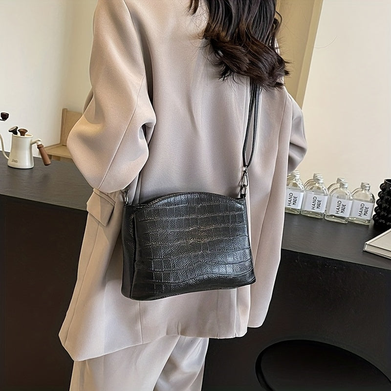 Le charme raffiné de Vivienne | Sac à bandoulière en cuir de crocodile SELUNE