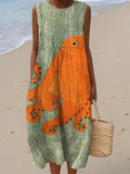 Tess™ | Robe Midi Océanique Maison Liore