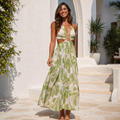 Robe Élia Verte – Élégance Méditerranéenne Trendsi