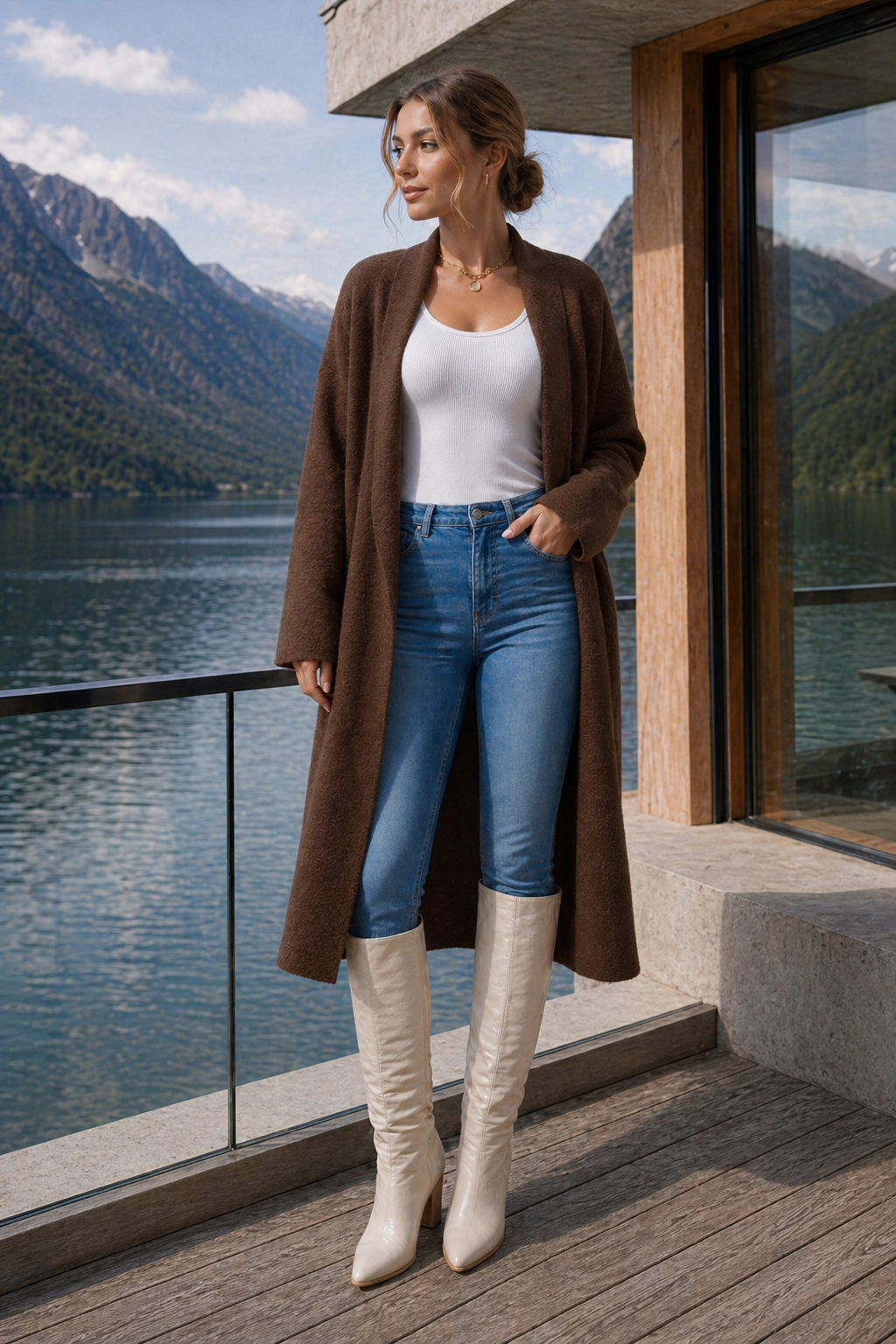 Veluna Cardigan Trendsi