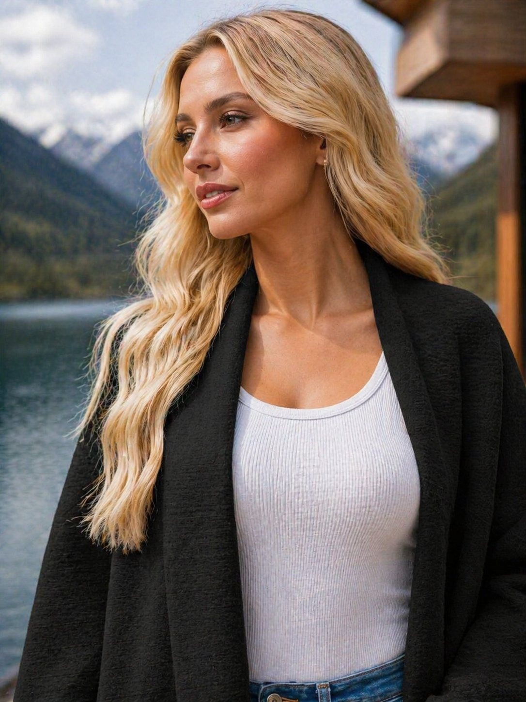 Veluna Cardigan Trendsi