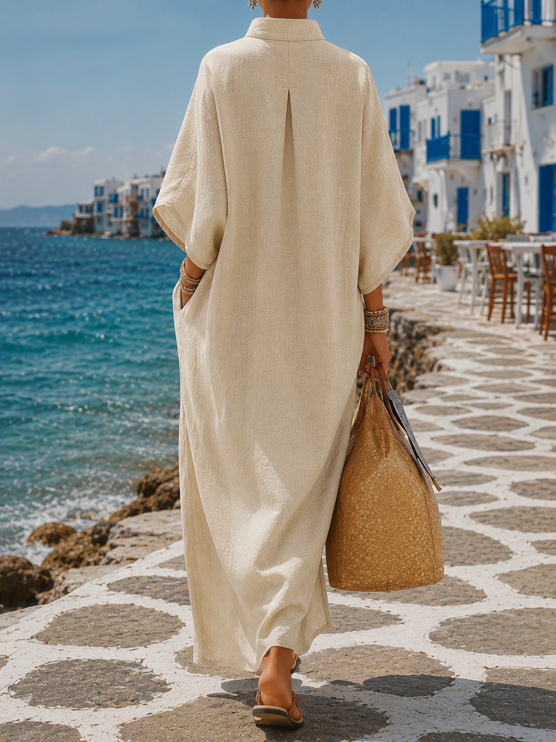 Robe MYKONOS - Élégance estivale, coupe fluide et allure bohème chic Mi tienda