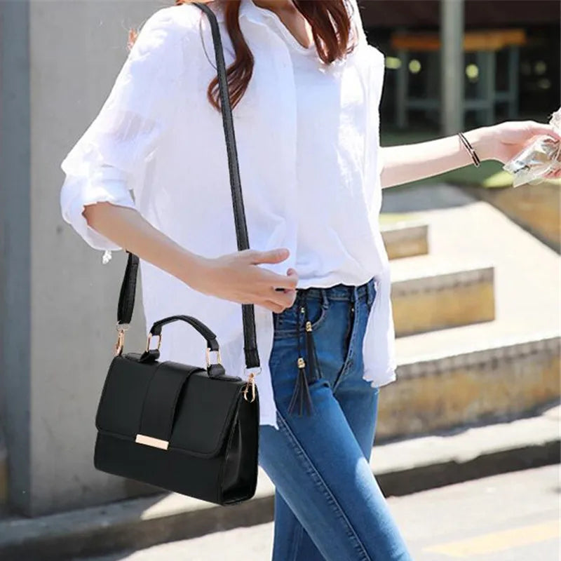Sac bandoulière rétro-chic pour femme - simili-cuir de haute qualité SELUNE