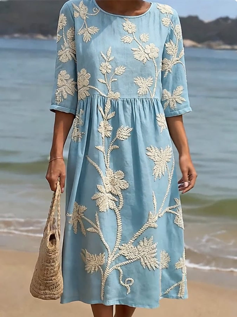 Raquel | Robe vintage brodée Clara Roma