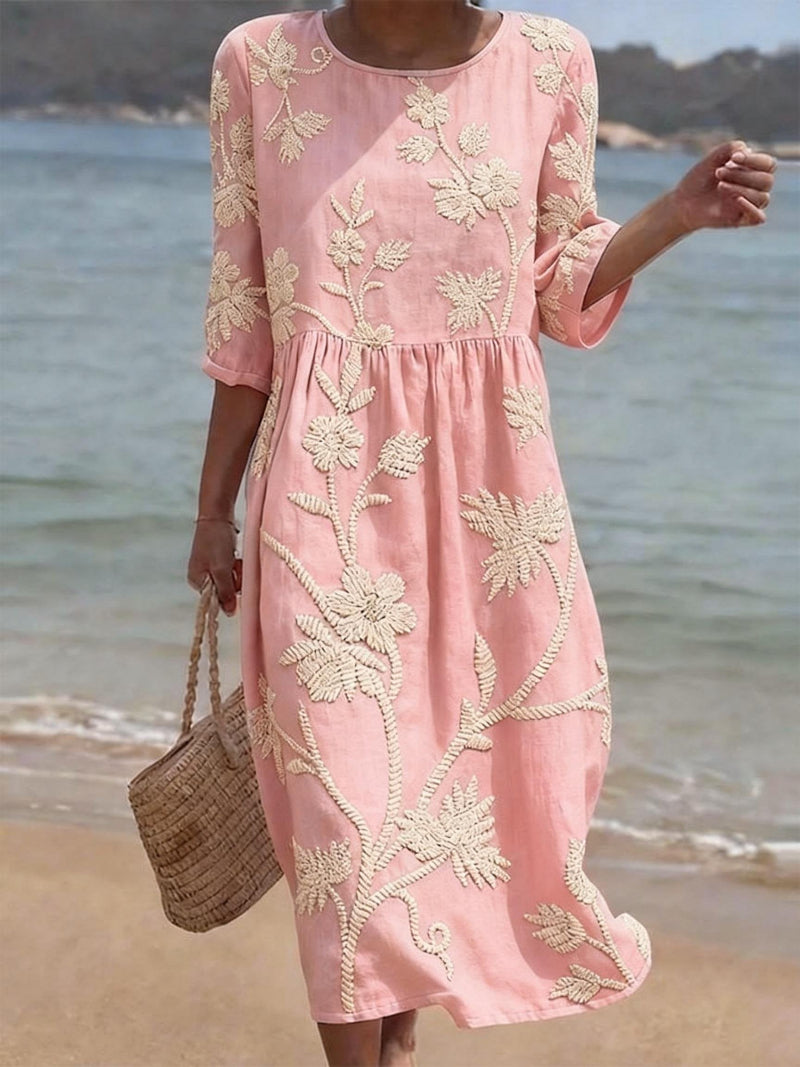 Raquel | Robe vintage brodée Clara Roma