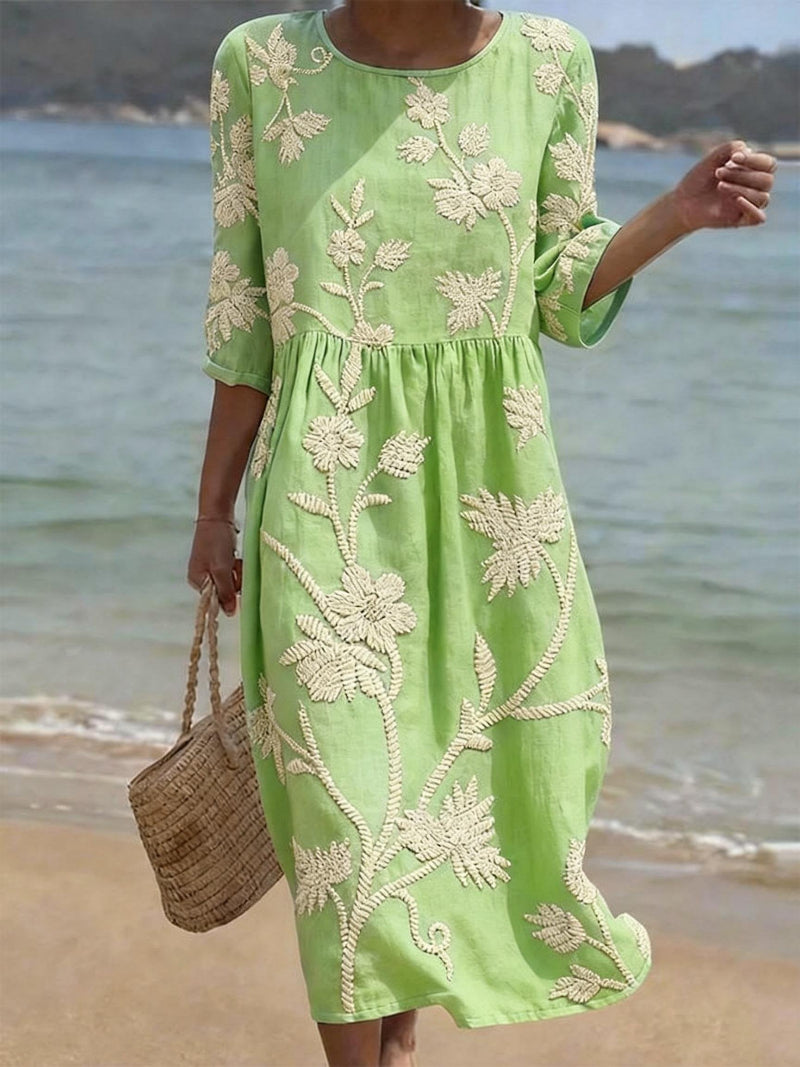 Raquel | Robe vintage brodée Clara Roma