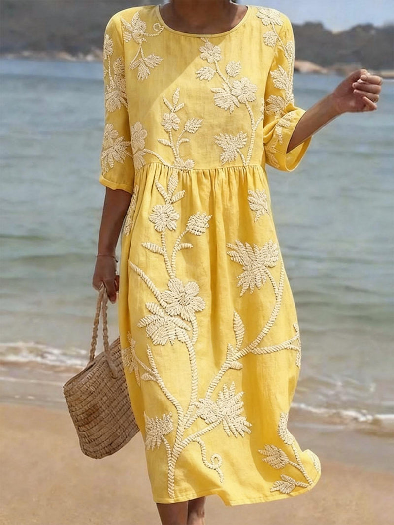 Raquel | Robe vintage brodée Clara Roma
