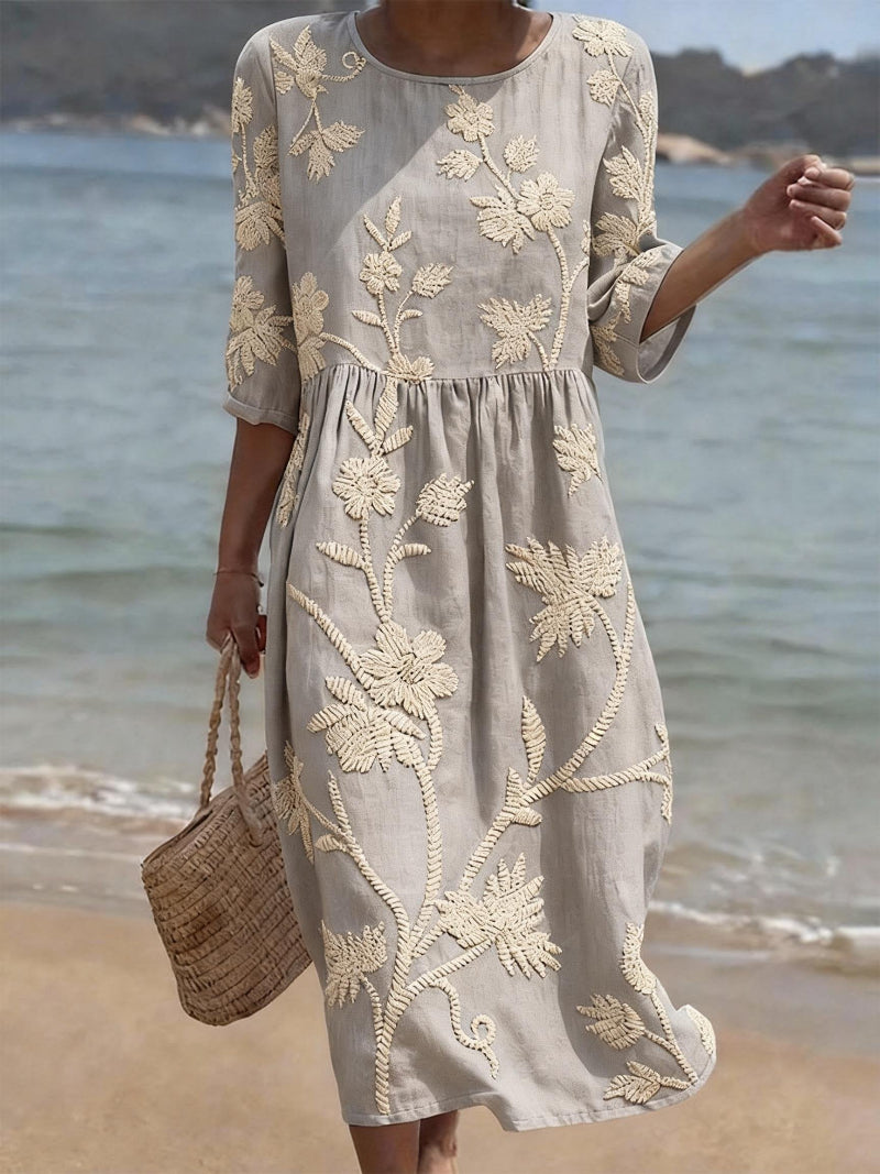 Raquel | Robe vintage brodée Clara Roma
