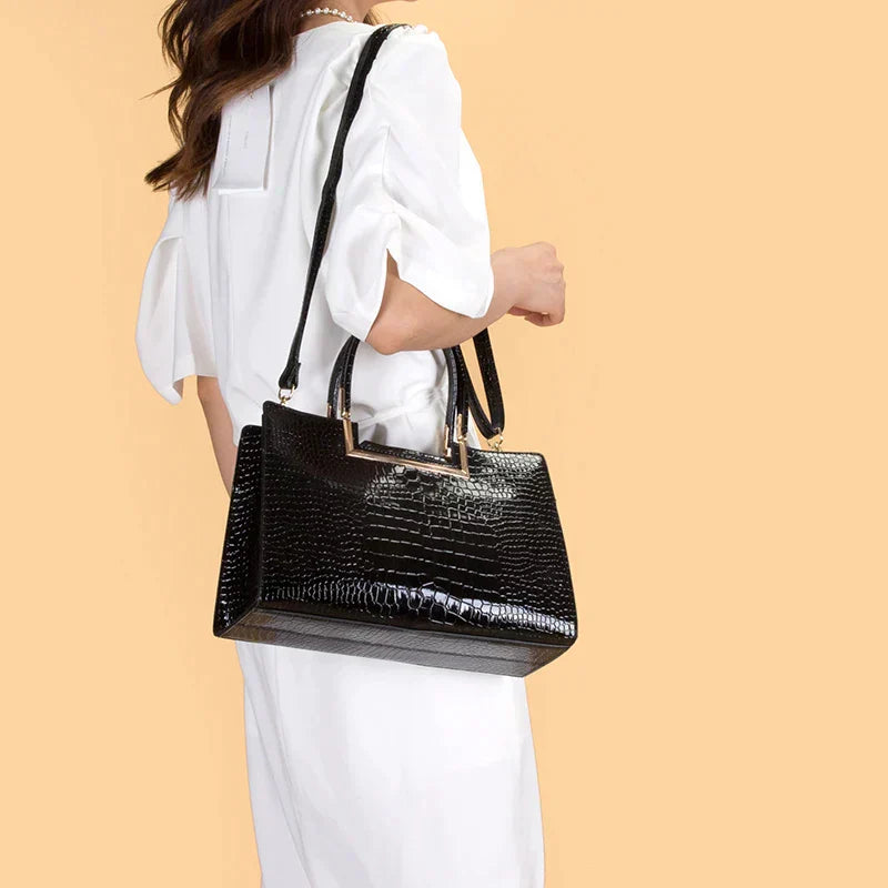 Ensemble sac à main et portefeuille en cuir SELUNE