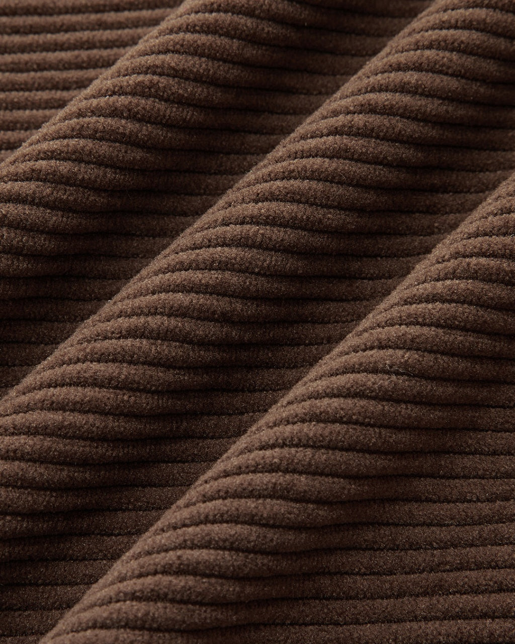 Pantalon marron texturé à taille haute et à jambes larges SELUNE