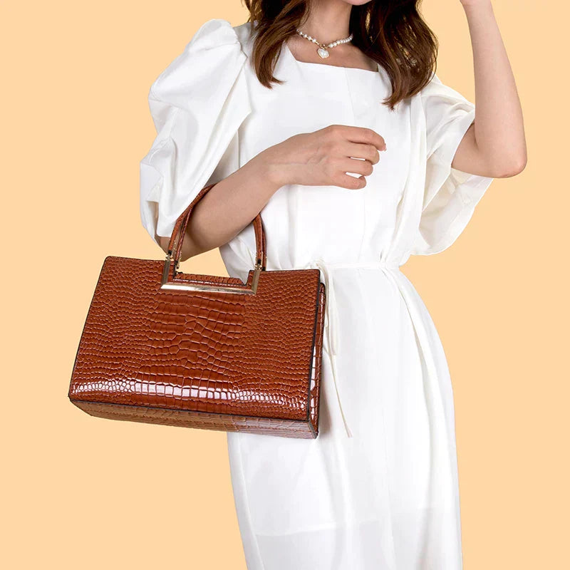 Ensemble sac à main et portefeuille en cuir SELUNE