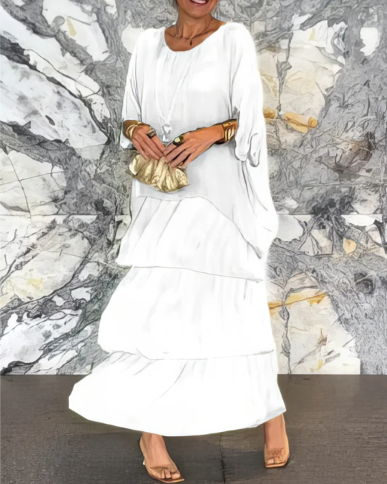 Lara | Robe maxi fluide élégante