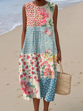 Anna™ | Robe Midi Patchwork Maison Liore