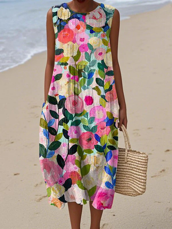 Ava™ | Robe Midi Florale Maison Liore