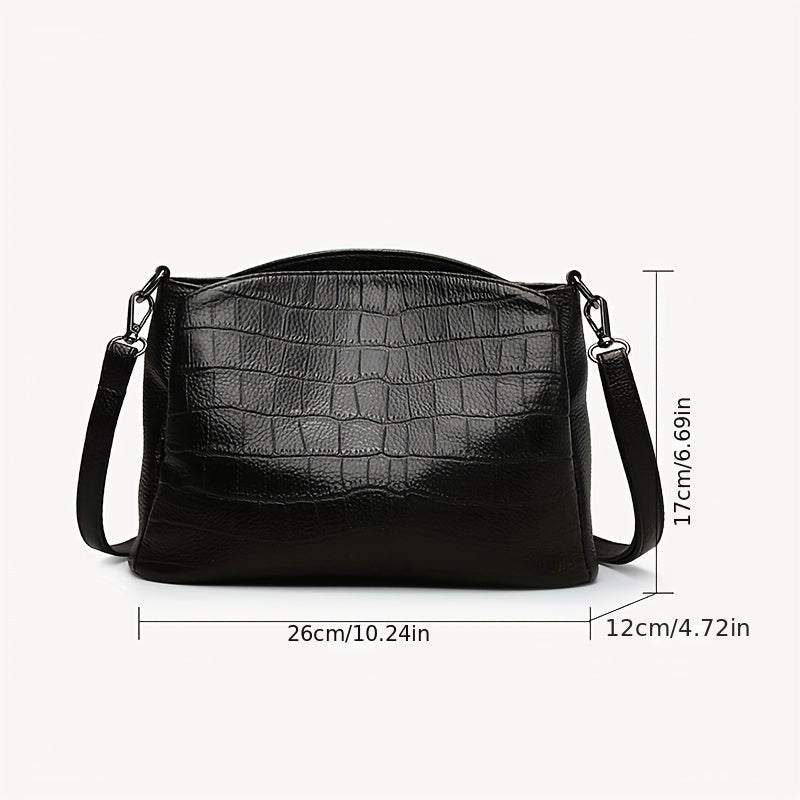 Le charme raffiné de Vivienne | Sac à bandoulière en cuir de crocodile SELUNE