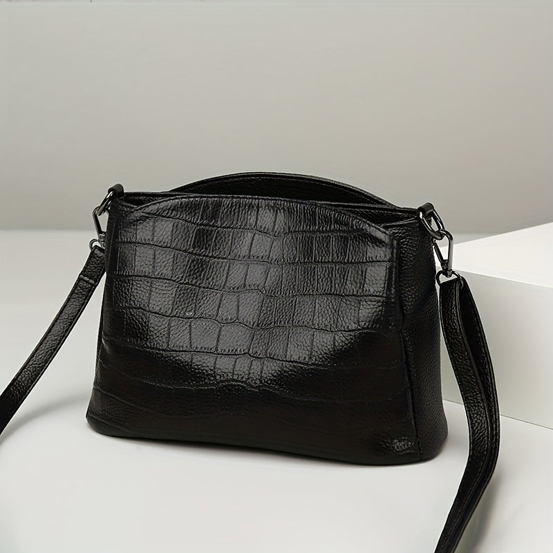 Le charme raffiné de Vivienne | Sac à bandoulière en cuir de crocodile SELUNE