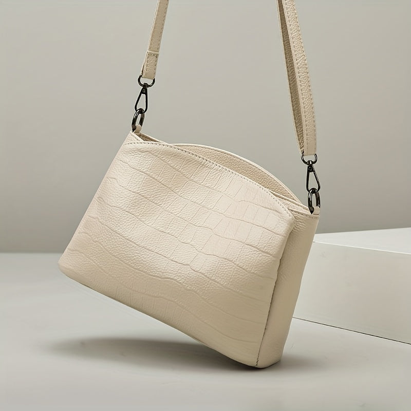 Le charme raffiné de Vivienne | Sac à bandoulière en cuir de crocodile SELUNE